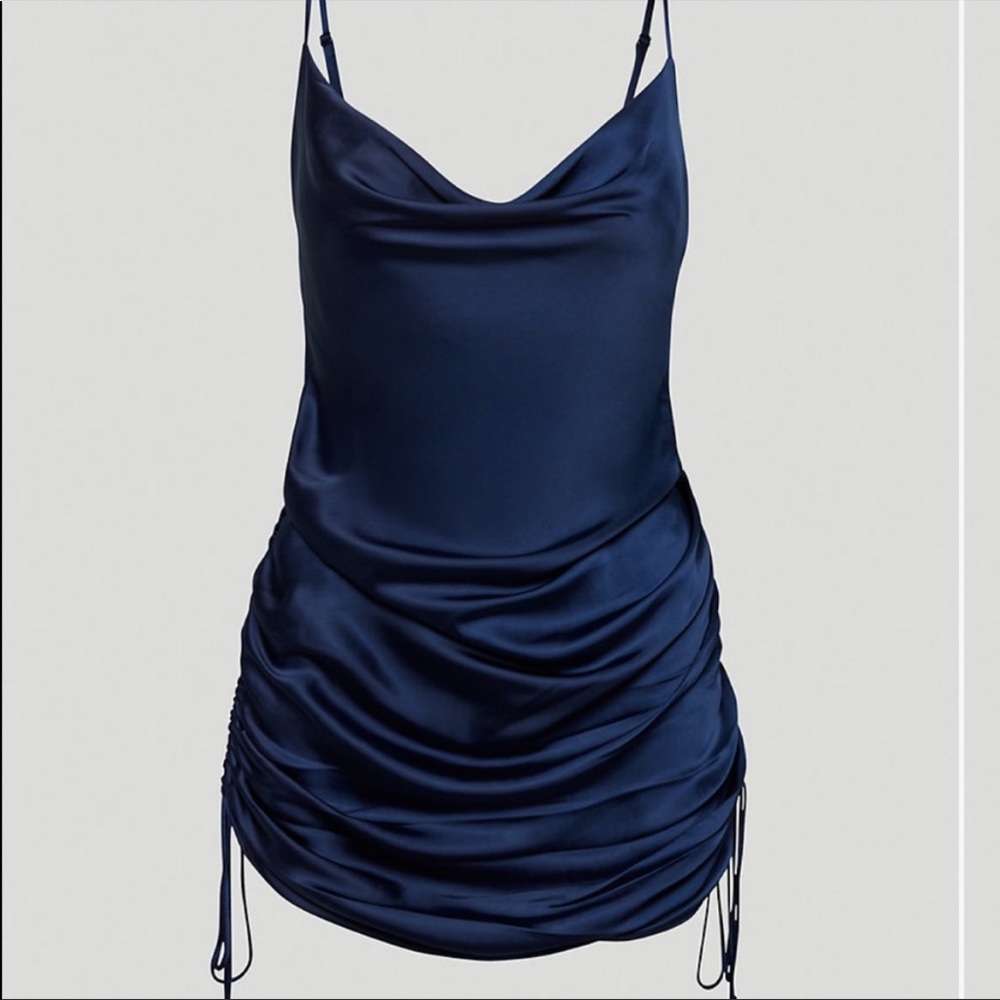 Aritzia Wilfred Only Silk Rouched Dress